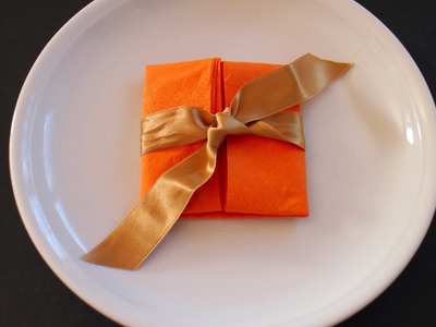Servietten falten: 'Geschenk' für Geburtstag, Hochzeit, Advent & Weihnachten [W+]