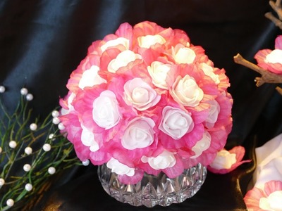 DIY Kugel basteln – Blütenkugel – super einfach  –  flower ball – Piłka z kwiatami