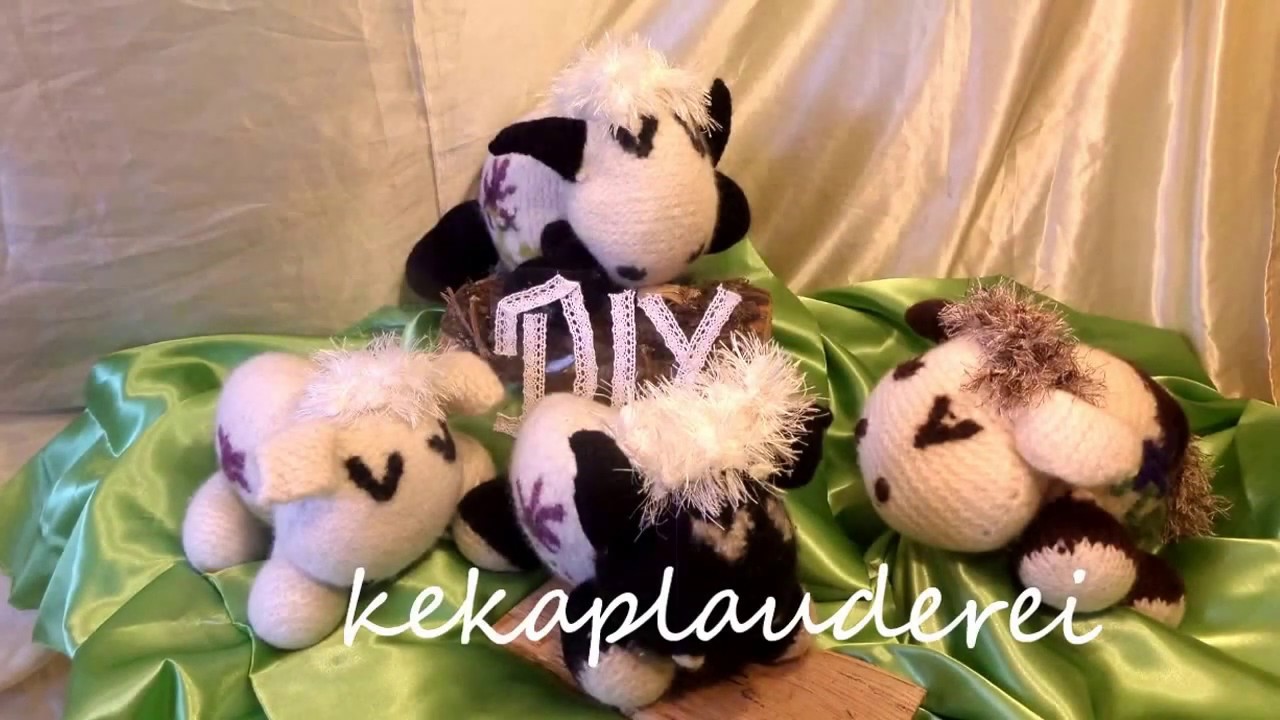 DIY: Kuschel-Tier SCHÄFCHEN - Sooo SÜSS  :))