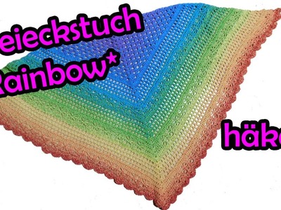 Dreieckstuch *Rainbow* häkeln - Bobbel Häkelanleitung
