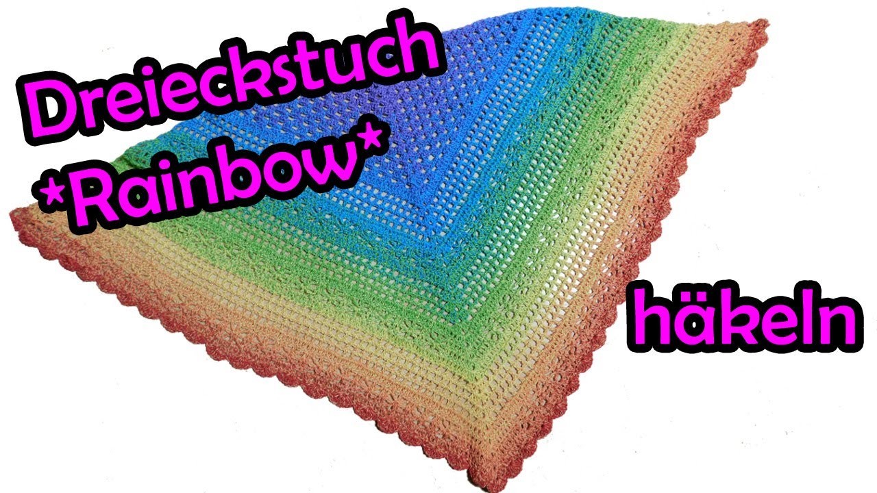 Dreieckstuch *Rainbow* häkeln - Bobbel Häkelanleitung