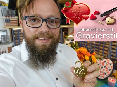 Keine Ahnung? Was für ein Valentinstag Geschenk für deine Liebe? ❤️ Hm? Ein Liebesschloss mit Gravur
