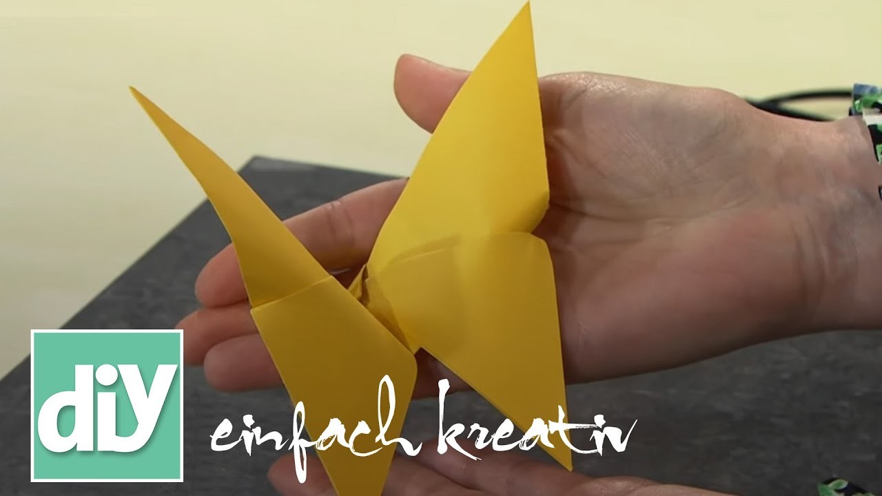 Origami-Schmetterlinge aus Papier | DIY einfach kreativ