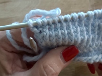 Rechts verschränkte Masche