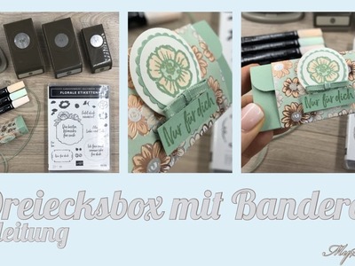 Anleitung Dreiecksbox mit Banderole aus dem neuen Besonderen DP Blütenglanz aus der SAB ab 3. März