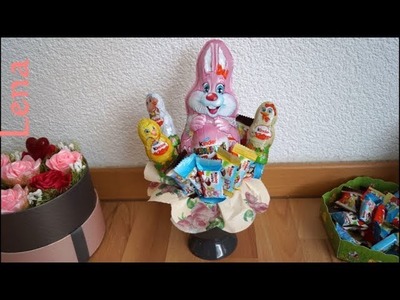 Blumenstrauß aus Schokolade zu Ostern basteln ???? Easter Candy Bouquet DIY - Букет из конфет