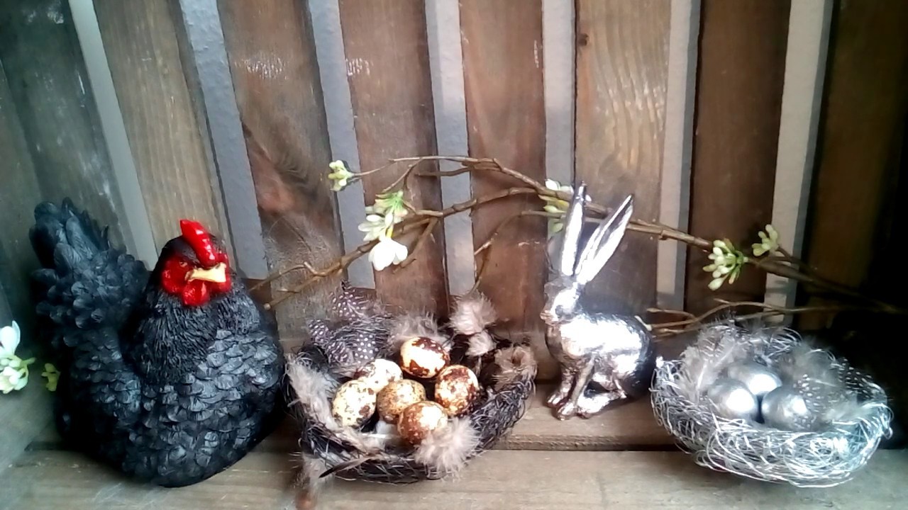 Deko Nest aus Draht einfach selber machen