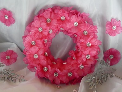 DIY Kranz basteln – Blütenkranz – super einfach - Make a flower wreath – Zrób wieniec z kwiatów