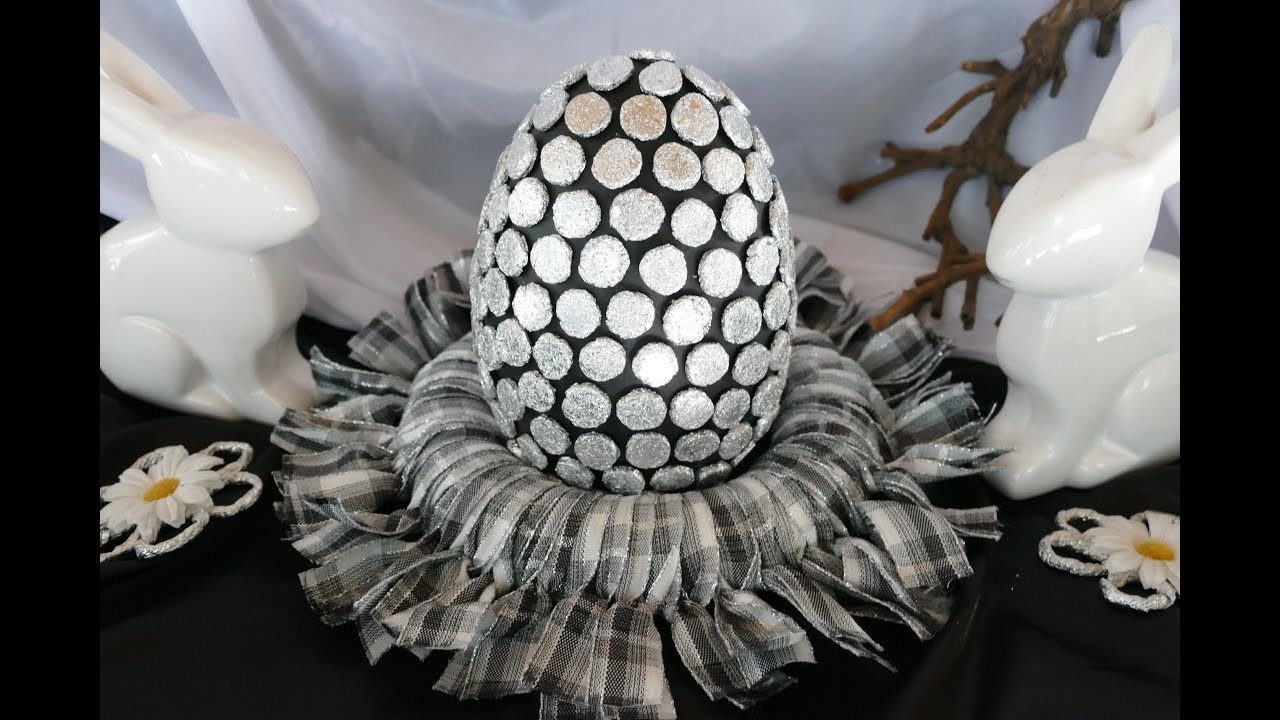DIY Osterdeko – Osterei im Nest – Easter egg – pisanka – Diseño de huevo de pascua