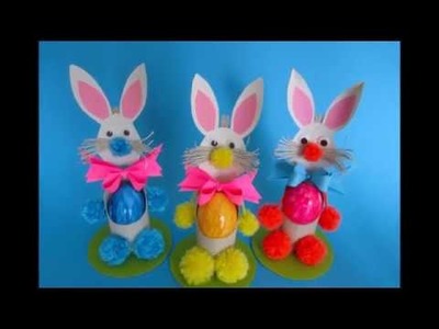 DIY: Osterhase aus der Küchenrolle.Easter bunny from the kitchen roll
