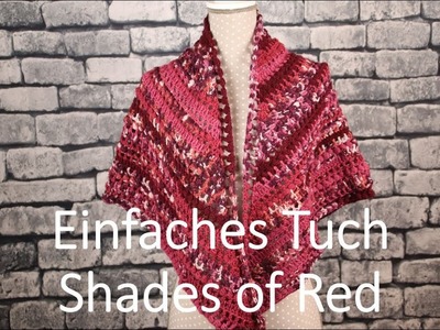 Einfaches Tuch Shades of Red