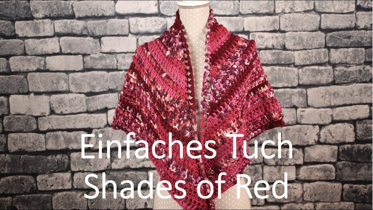 Einfaches Tuch Shades of Red