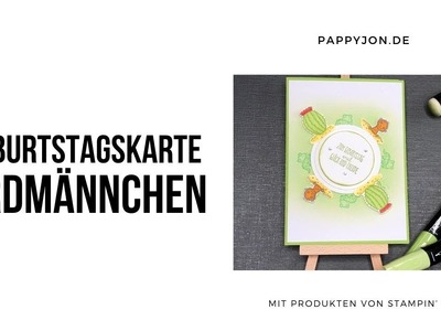 Geburtstagskarte Erdmännchen | Anleitung | Stampin' Up! | Pappyjon | Team-Video-Hop | Tutorial | DIY