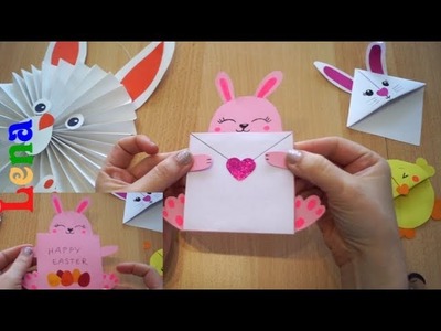 Hasen Osterkarte basteln ???? Cute bunny card diy ???? открытка на пасху