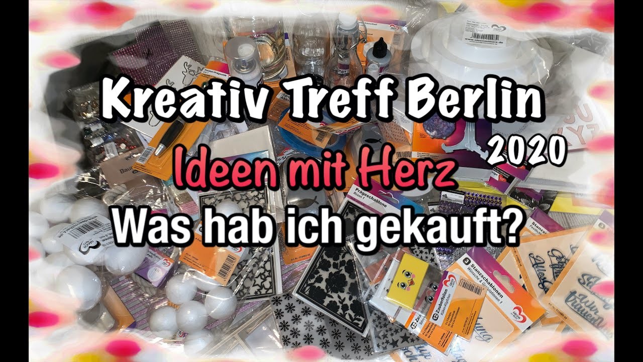 Kreativ Treff Berlin, Idee mit Herz Haul Bastel Haul, Scrapbook basteln mit Papier DIY