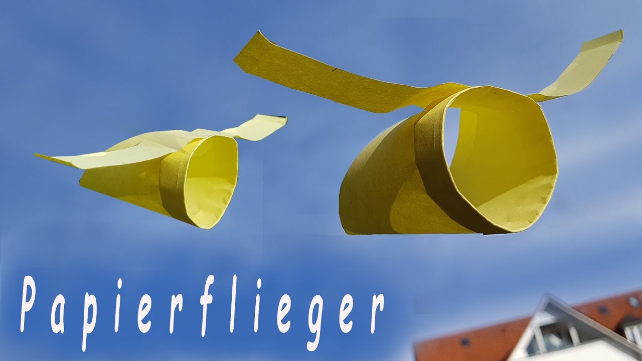 Papier Flieger: Röhrenflieger falten