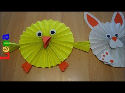 Papier Küken basteln ???? How to Make Paper chicken ???? Easy Easter Crafts ???? цыплёнок  своими руками
