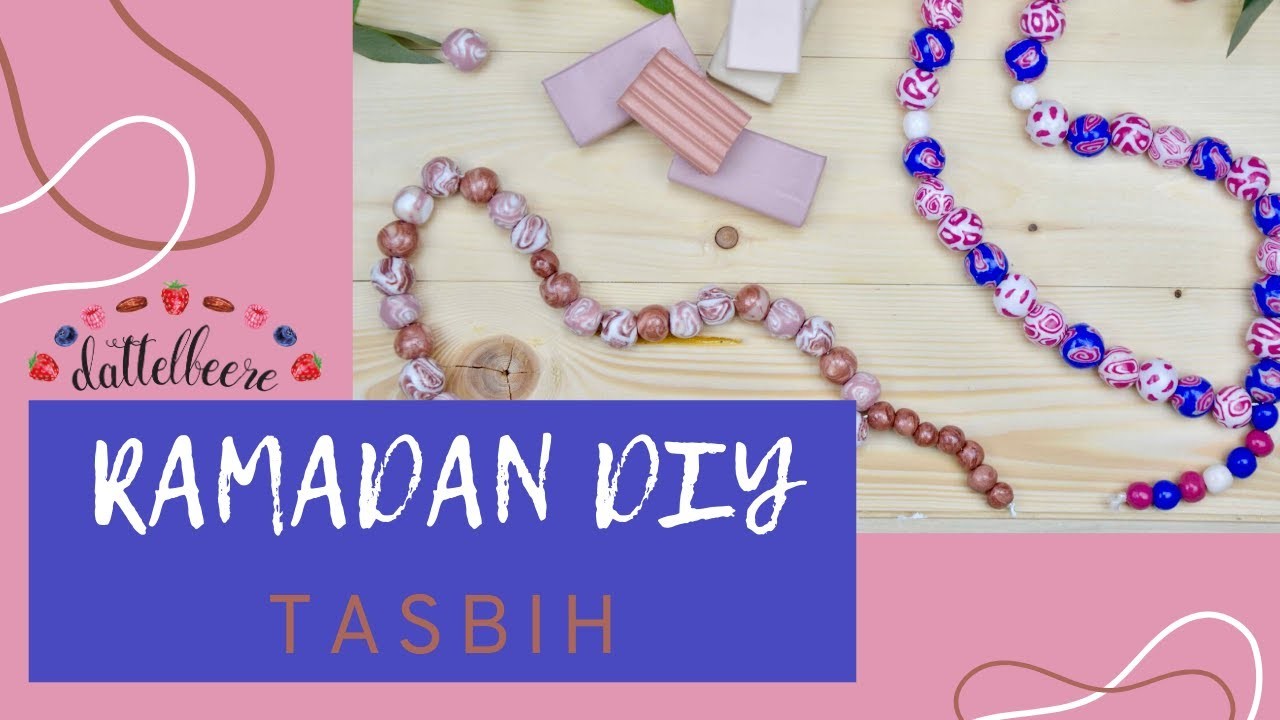 Tasbih DIY - Gebetskette aus Fimo basteln - Das perfekte Geschenk für den Ramadan