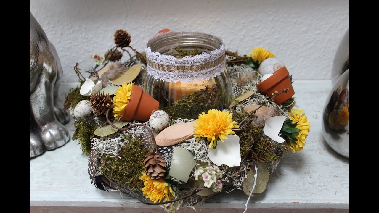 Upcycling"Frühlings.Osterkranz - Bärbels Wohn & Deko Ideen