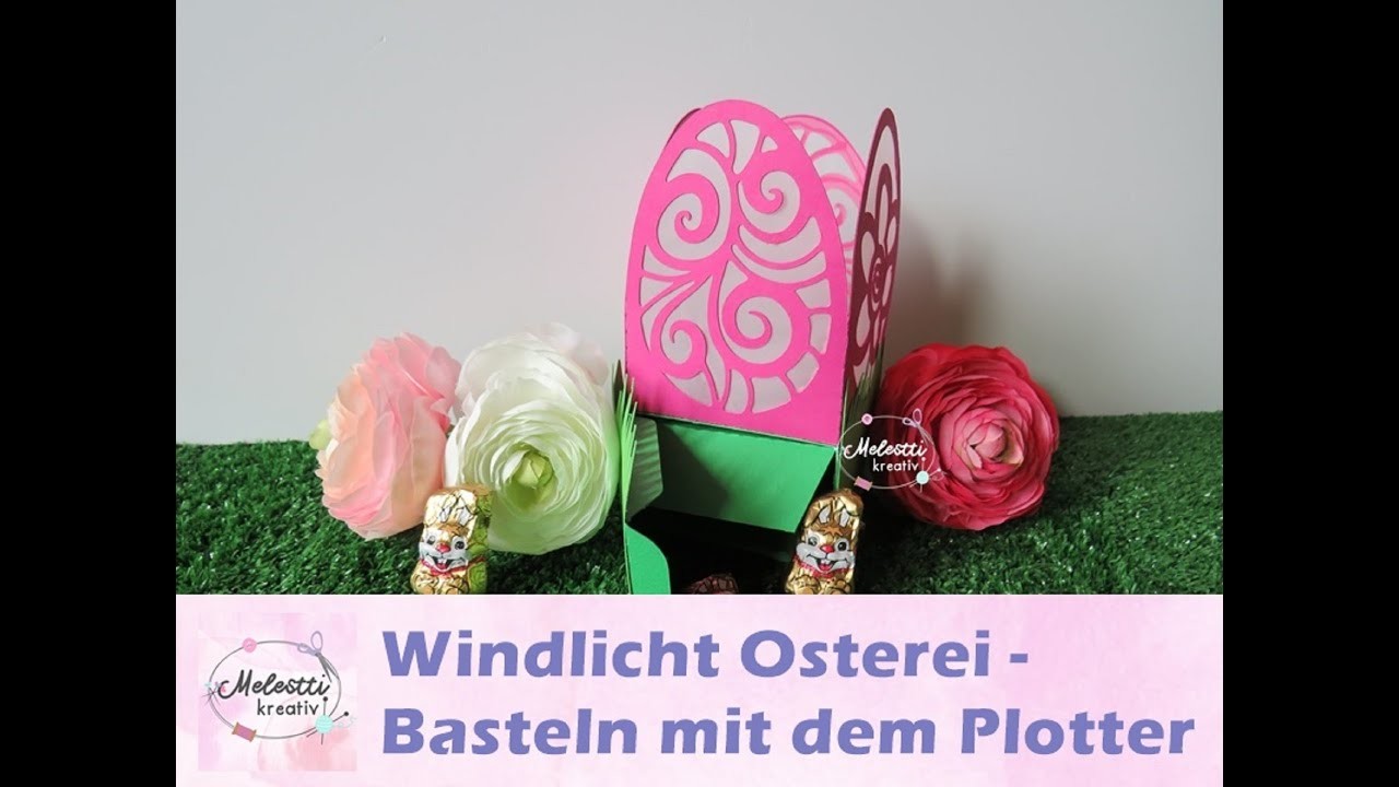 Windlichtbox Osterei. Ostern. Verpackung. Plotterdatei - Basteln mit 