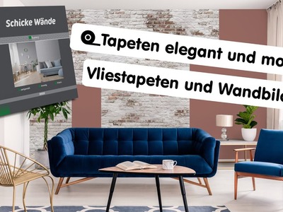 Das Tapetenbuch ???? "Schicke Wände" - Vliestapeten, weitere Wandbilder - Tapeten elegant und modern