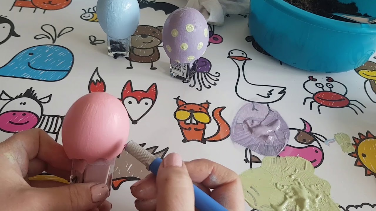 DIY Ostertisch Deko (kinderleicht)