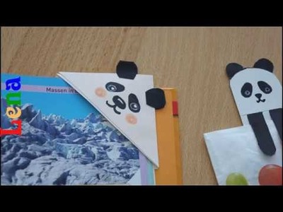 DIY Papier Panda Lesezeichen DIY ???? How to make paper panda bookmark DIY ???? Закладка для книг