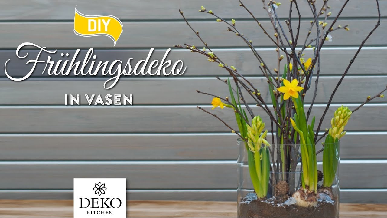 DIY: schnelle Frühlingsdeko in Vasen selbermachen [How to] Deko Kitchen