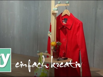 Garderobenständer aus Hockern | DIY einfach kreativ