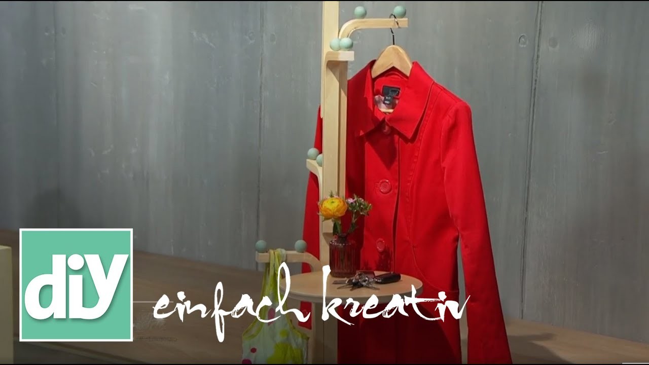 Garderobenständer aus Hockern | DIY einfach kreativ
