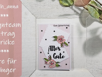 Karte basteln│Anfänger│deutsch│Designteam #Kulricke