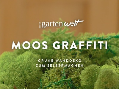 Moosgraffiti | DIY Projekt für den Garten