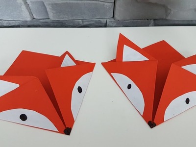 Origami Fuchs | Fuchsorigami für Bücherecken, DIY | selber basteln