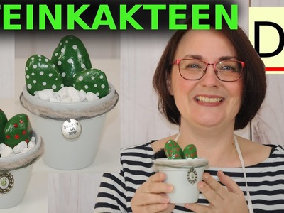 Steinkakteen im Shabby Chic Blumentopf | DIY ganz einfach [DEUTSCH] 2020