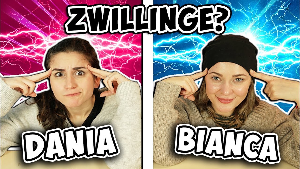 TWIN TELEPATHY Challenge! Sind DANIA und BIANCA Zwillinge? Are We Really Twins?