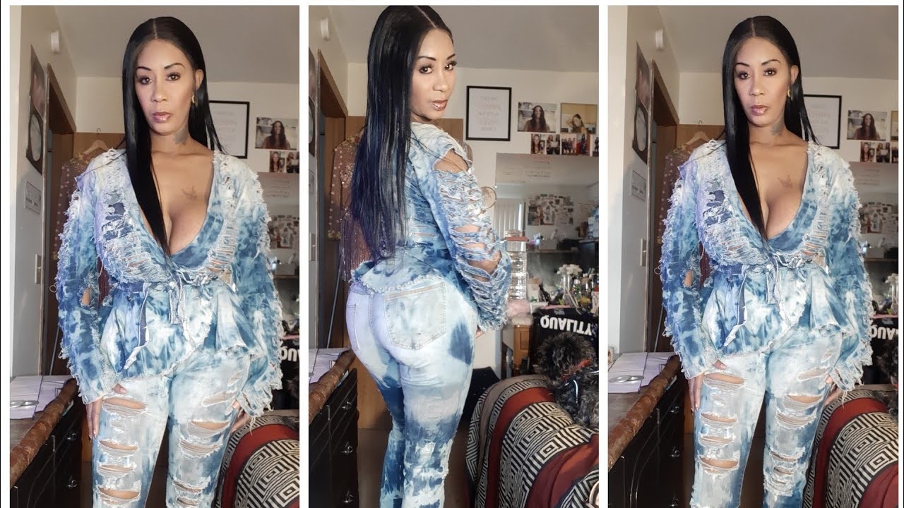 DIY bleach denim tie dye part 2