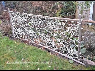Einen Gartenzaun stricken