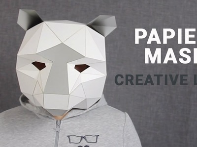 Maske aus Papier basteln - zum Fasching, Halloween oder Verkleidungsparty