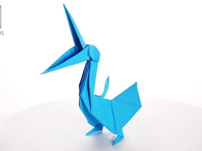 Origami Pelican (John Montroll) Oригами おりがみ Oριγκάμι 折纸 摺紙 พับ 종이접기 Paper Crafts