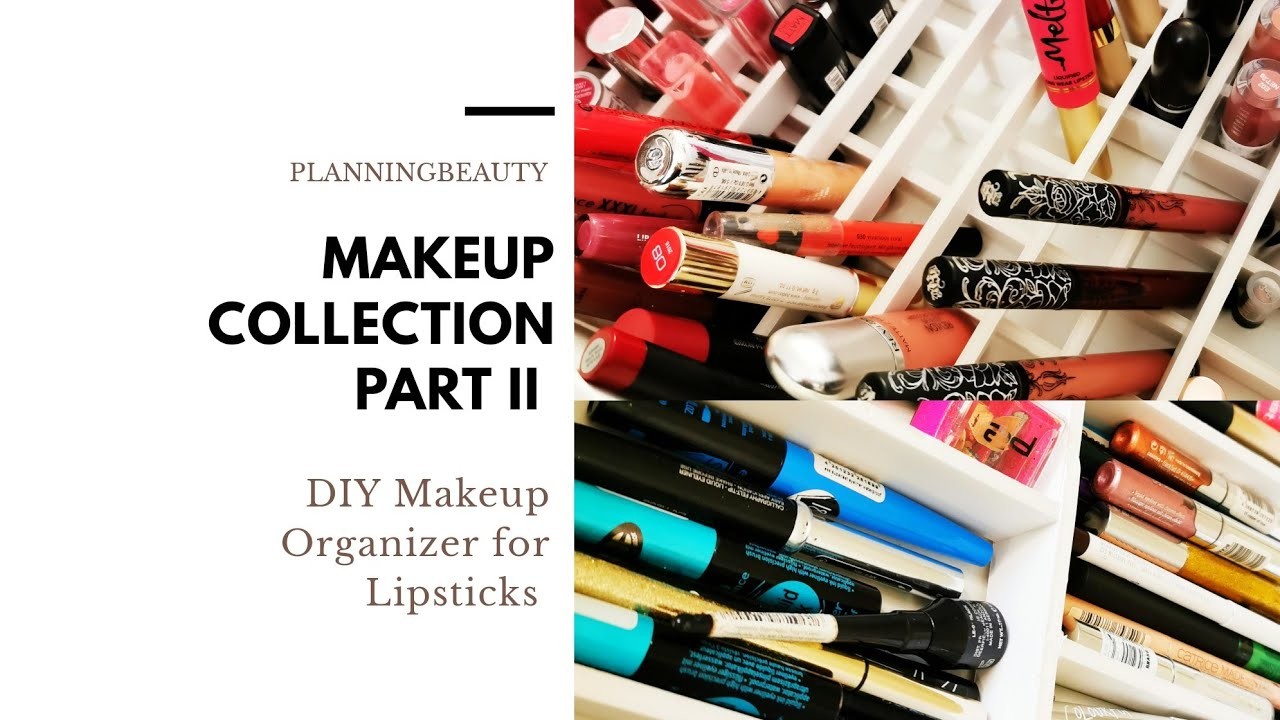 Schminksammlung Teil 2   DIY Makeup Einsatz für Lippenstifte