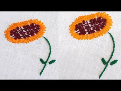 Sunflower Design (সূর্যমুখী নকশা ডিজাইন) || Hand Embroidery || Fashion In Motion || Handmade