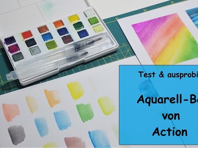 TEST Aquarell Box von Action, malen mit Wasserfarben, ausprobiert, Karten basteln und gestalten