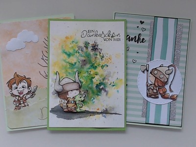 +++ Tutorial ++3 Karten aus einem Stempelset von CC Designs ++Karte 3 +++