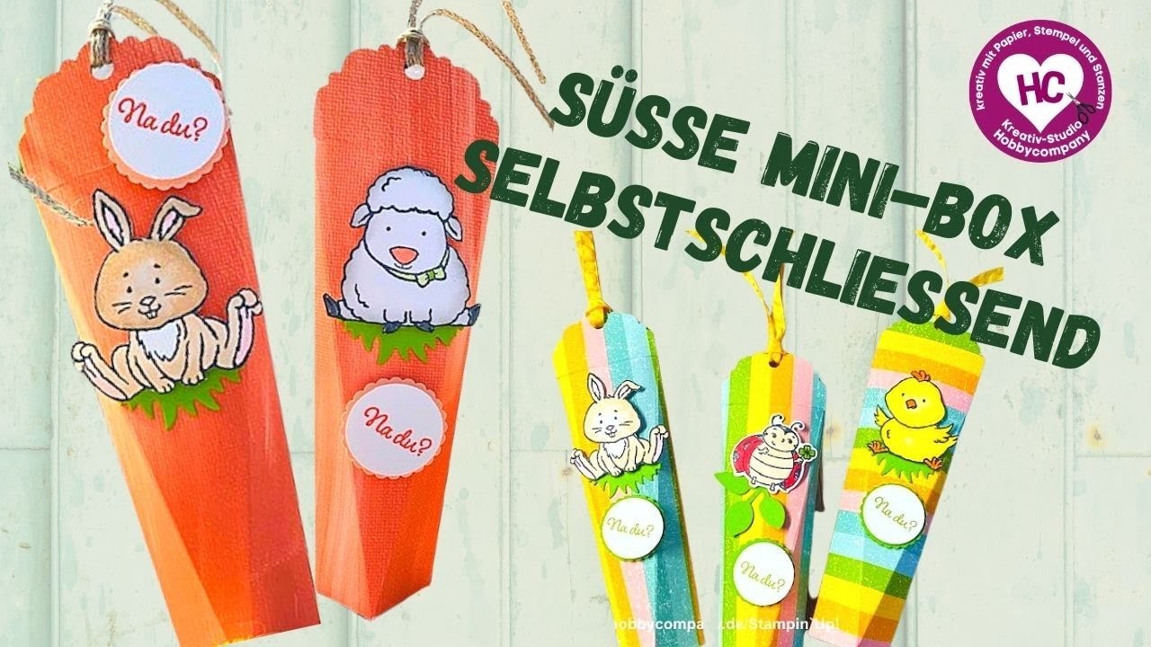 Verpackung basteln - selbstschließend