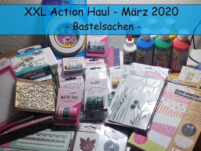 XXL Action Haul Basteleinkauf März 2020 mit Blöcken, Stanzen, Stempel und Bastelsachen für Kinder