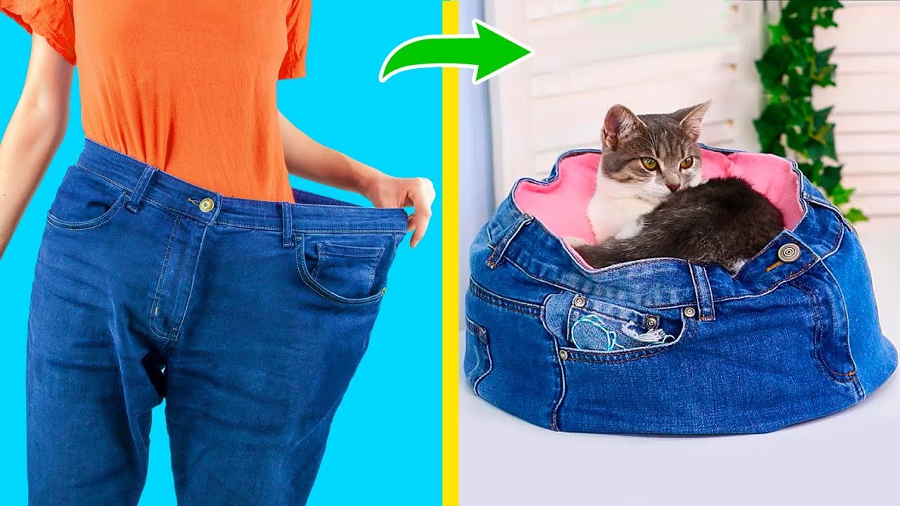 14 Ideen Um Alte Jeans Wiederzuverwenden!