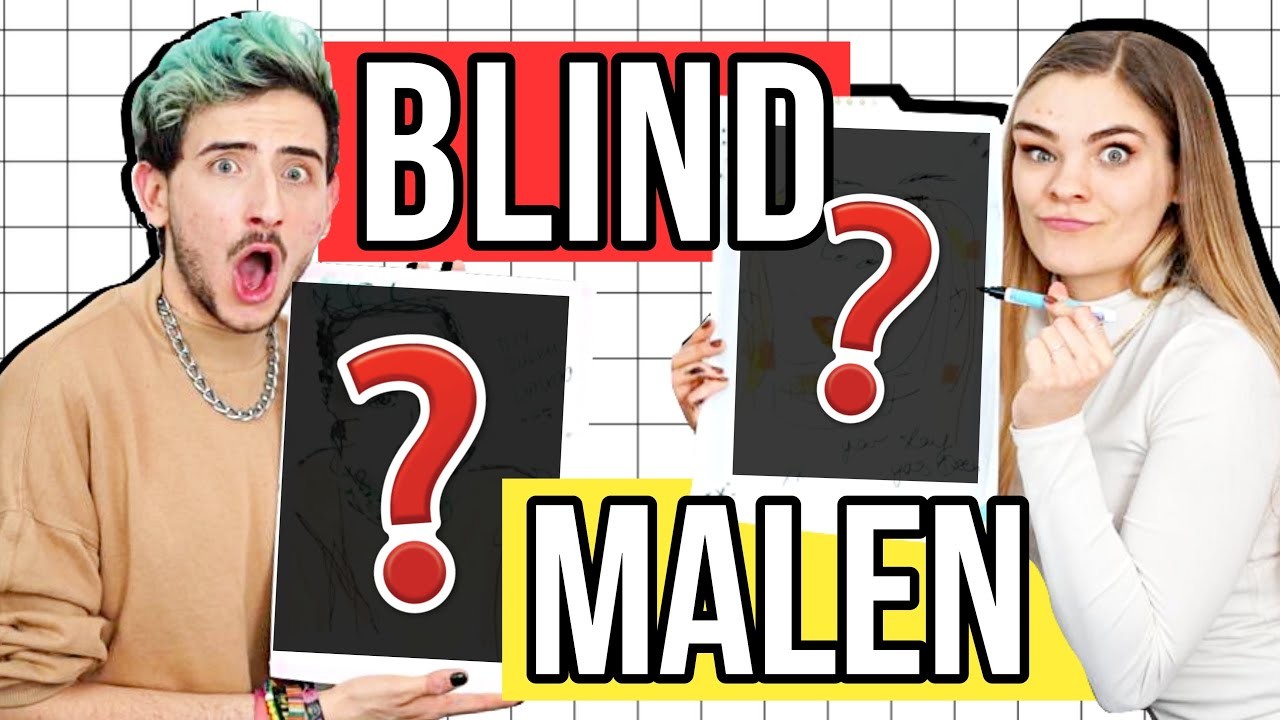 BLIND gegenseitig zeichnen Challenge mit @jette | Dimxoo