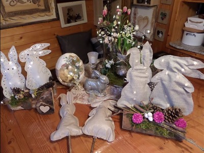 DIY-BASTELN: 7 tolle Deko HASEN aus Wachstuch in UPCYCLING :))