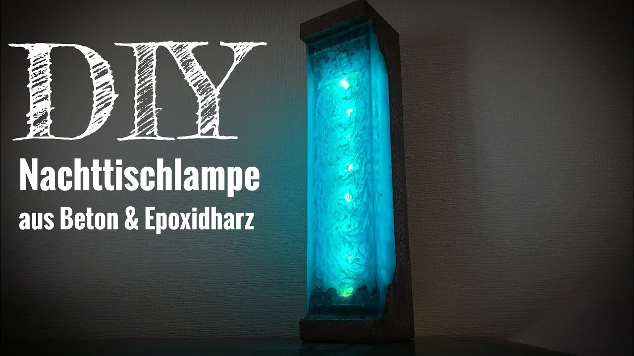 DIY Lampe aus Beton & Epoxidharz