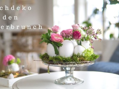 Einfache DIY Tischdeko für den Osterbrunch